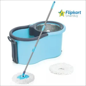 Flipkart SmartBuy STEEL SPRINKLER 2 MICROFIBER REFILLS BLUE COLOR Mop Set (Copy)