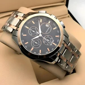 Trending men collection double tone date function working foldover lock Analog Watch  - For Men TST