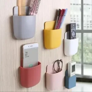Eventa EVENTA 4 Pcs Multipurpose Wall Mount Mobile Holder, Charging Holder,(Multicolor) Stationery Organizer