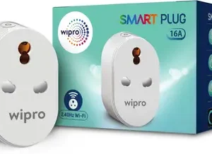 Wipro Wi-Fi Smart Plug with Universal Socket (White) Smart Plug (White) Smart Plug
