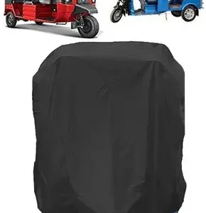 Edylinn Car Cover For Universal For Autorickshaw UVA (Without Mirror Pockets)  (Black, For 2024 Models)