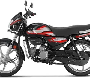 Hero HF Deluxe i3S with Self Start (OBD2A) Booking for Ex-Showroom Price  (Black Red)
