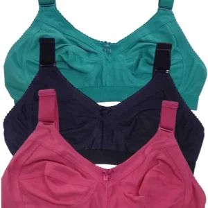 Pack of 3 Women Full Coverage Non Padded Bra