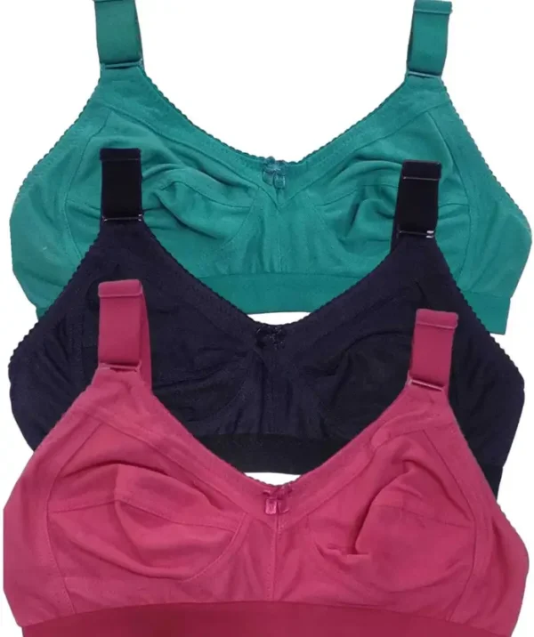 Pack of 3 Women Full Coverage Non Padded Bra