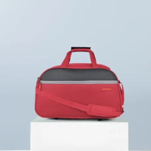 41 L Hand Duffel Bag - Enigma 52 CM Polyester Softsided Cabin size 2Wheels Duffle Bag - Red - Red - Large Capacity