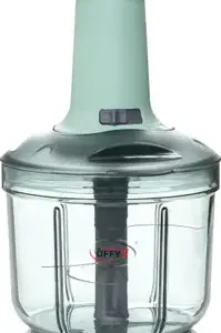 OFFYX Hand Push 900 ML with 4 Stainless Steel Blades Vegetable & Fruit Chopper