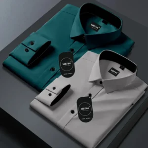 Men Slim Fit Solid Spread Collar Casual Shirt
