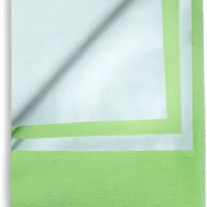 Miss & Chief by Flipkart Polyester Baby Bed Protecting Mat  (Green, White, Small)